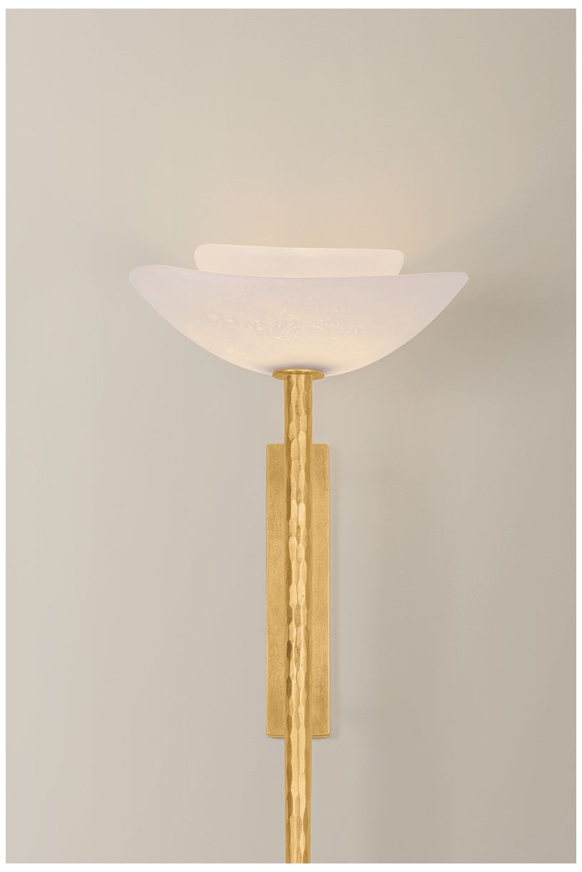 Image 4 Corbett Lighting Coppa Wall Sconce Vintage Gold Leaf more views