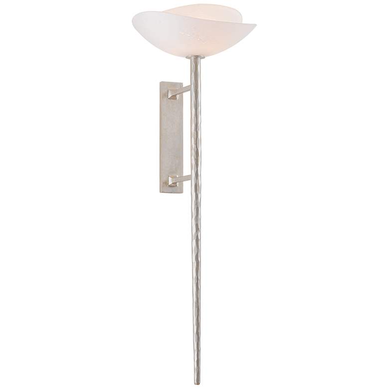 Image 1 Corbett Lighting Coppa Wall Sconce Warm Silver Leaf
