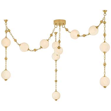 Corbett Lighting Corda Chandelier Vintage Brass