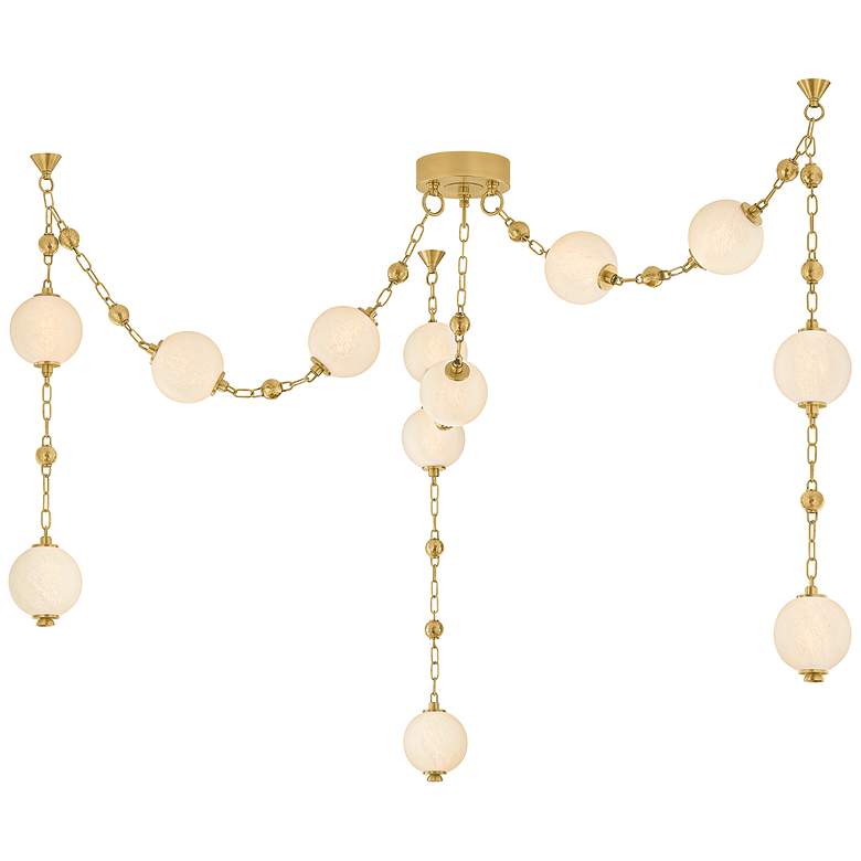 Image 1 Corbett Lighting Corda Chandelier Vintage Brass