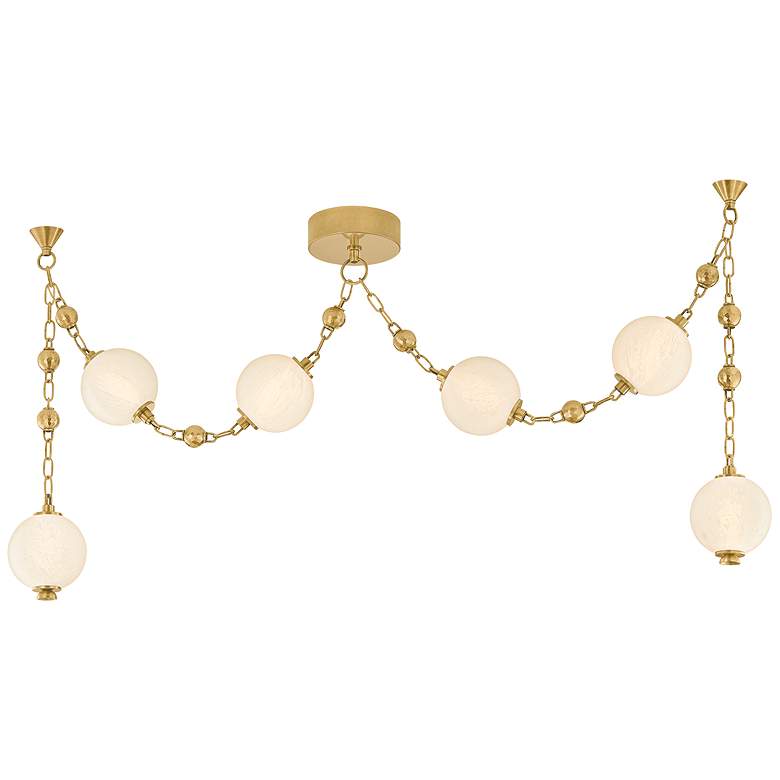 Image 1 Corbett Lighting Corda Linear Vintage Brass