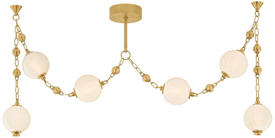 Image 2 Corbett Lighting Corda Linear Vintage Brass more views
