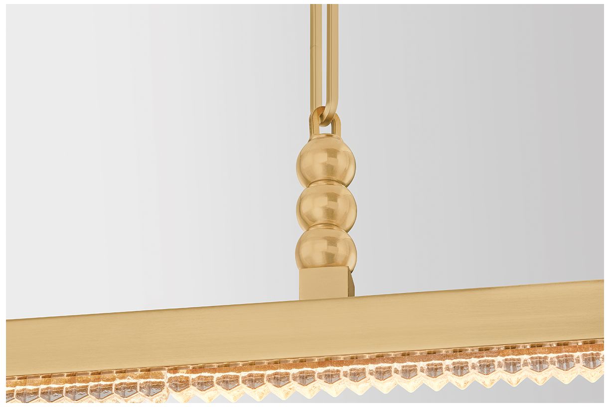 Image 4 Corbett Lighting Cortina Linear Vintage Brass more views