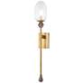 1_Corbett Lighting  Daith 6" 1 Lt. Vintage Brass Wall Sconce
