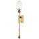 Corbett Lighting  Daith 6" 1 Lt. Vintage Brass Wall Sconce
