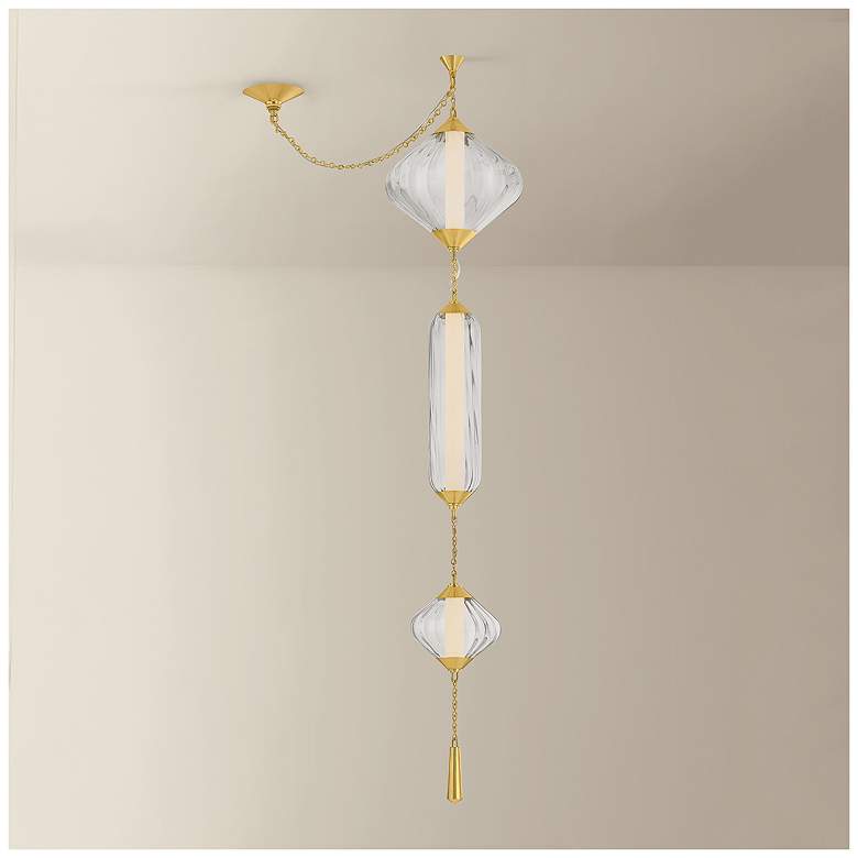 Image 1 Corbett Lighting Fiorello Pendant Vintage Polished Brass