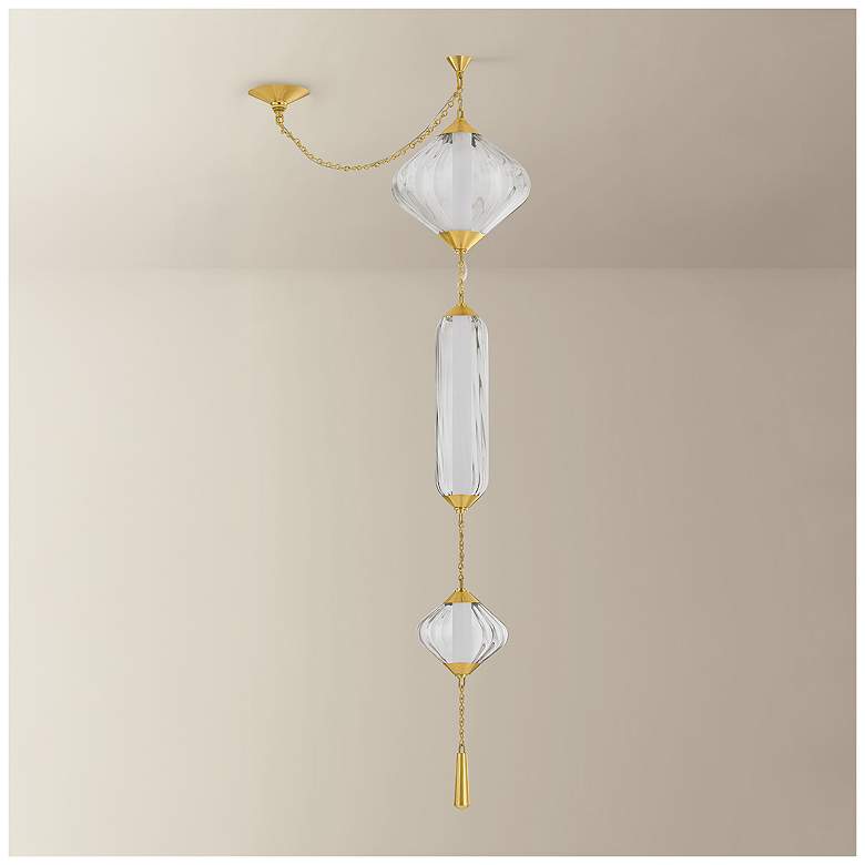Image 5 Corbett Lighting Fiorello Pendant Vintage Polished Brass more views