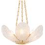 2_Corbett Lighting Galena Chandelier Vintage Gold Leaf