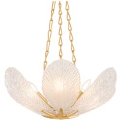 Corbett Lighting Galena Chandelier Vintage Gold Leaf