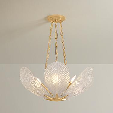 Corbett Lighting Galena Chandelier Vintage Gold Leaf