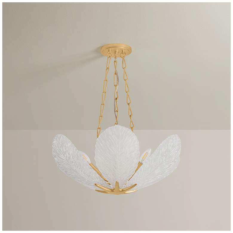 Image 3 Corbett Lighting Galena Chandelier Vintage Gold Leaf more views