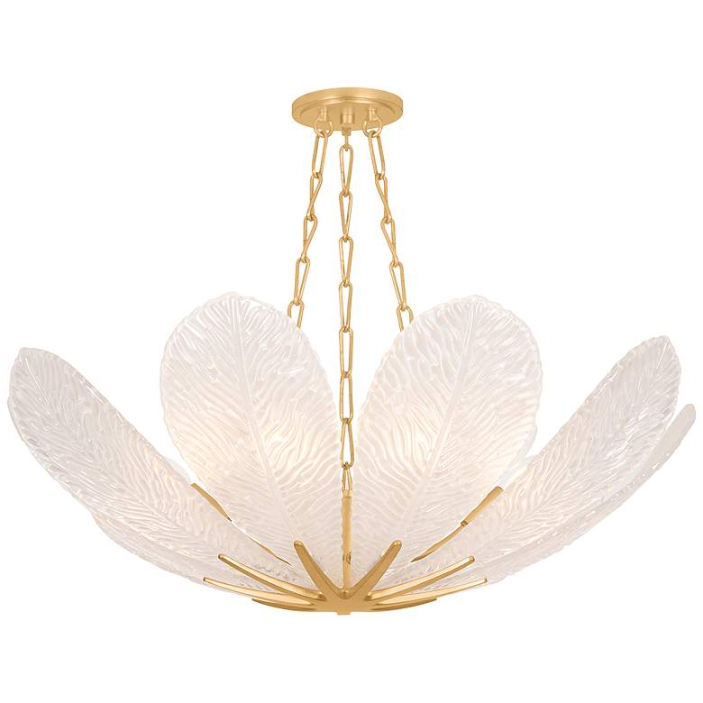 Image 1 Corbett Lighting Galena Chandelier Vintage Gold Leaf