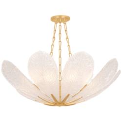 Corbett Lighting Galena Chandelier Vintage Gold Leaf