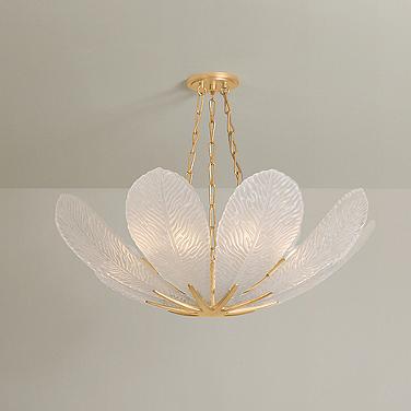 Corbett Lighting Galena Chandelier Vintage Gold Leaf