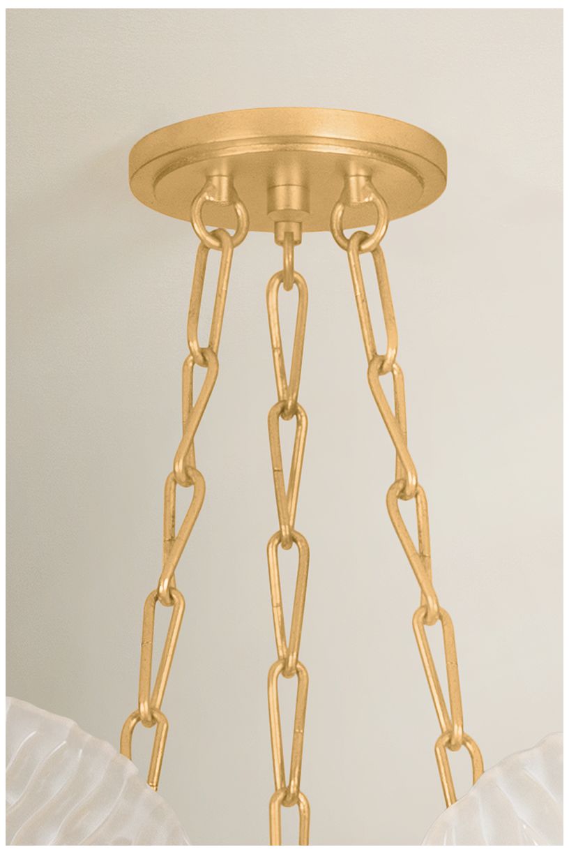 Image 6 Corbett Lighting Galena Chandelier Vintage Gold Leaf more views