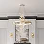 1_Corbett Lighting Jasmine 36" Wide LED Gold Leaf Flower Ring Chandelier