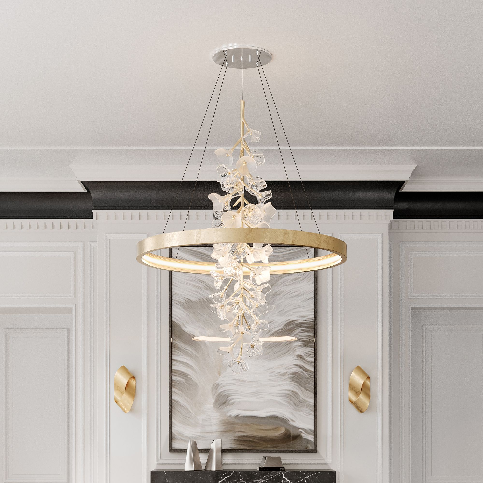 Corbett Lighting Jasmine Gold Collection