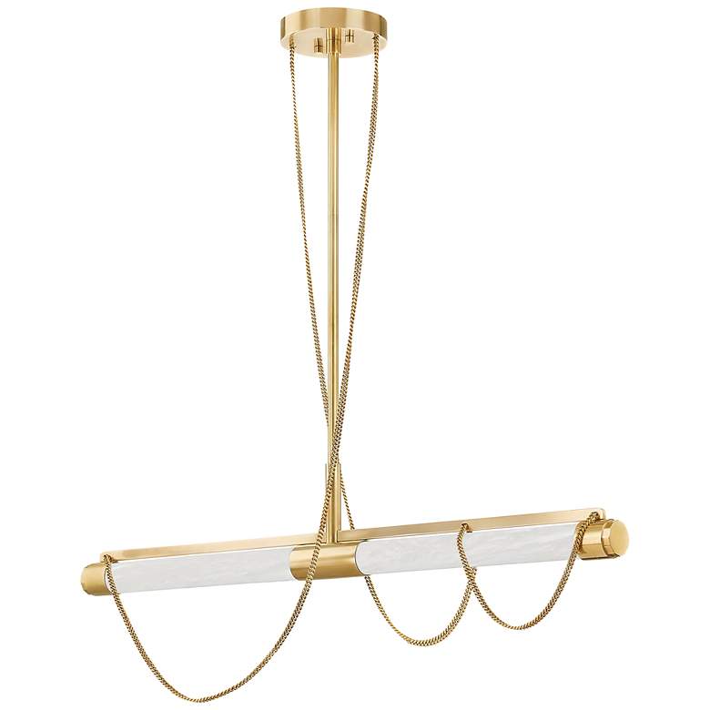 Image 1 Corbett Lighting Lariat 7.75" 2 Lt. Vintage Brass Linear