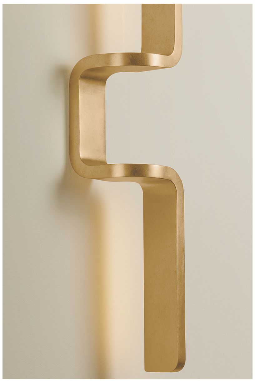 Image 5 Corbett Lighting Lazio Wall Sconce Vintage Gold Leaf more views