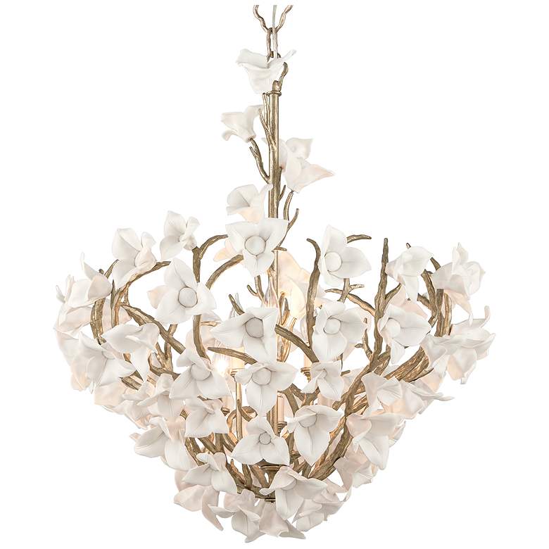 Image 1 Corbett Lighting Lily 32 Inch Chandelier HAND-CRAFTED IRON