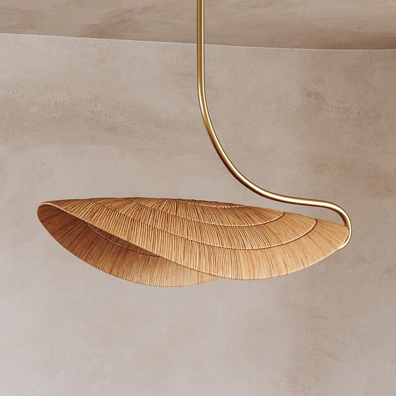 Image 2 Corbett Lighting Medea 40" 4 Lt. Gold Leaf Linear