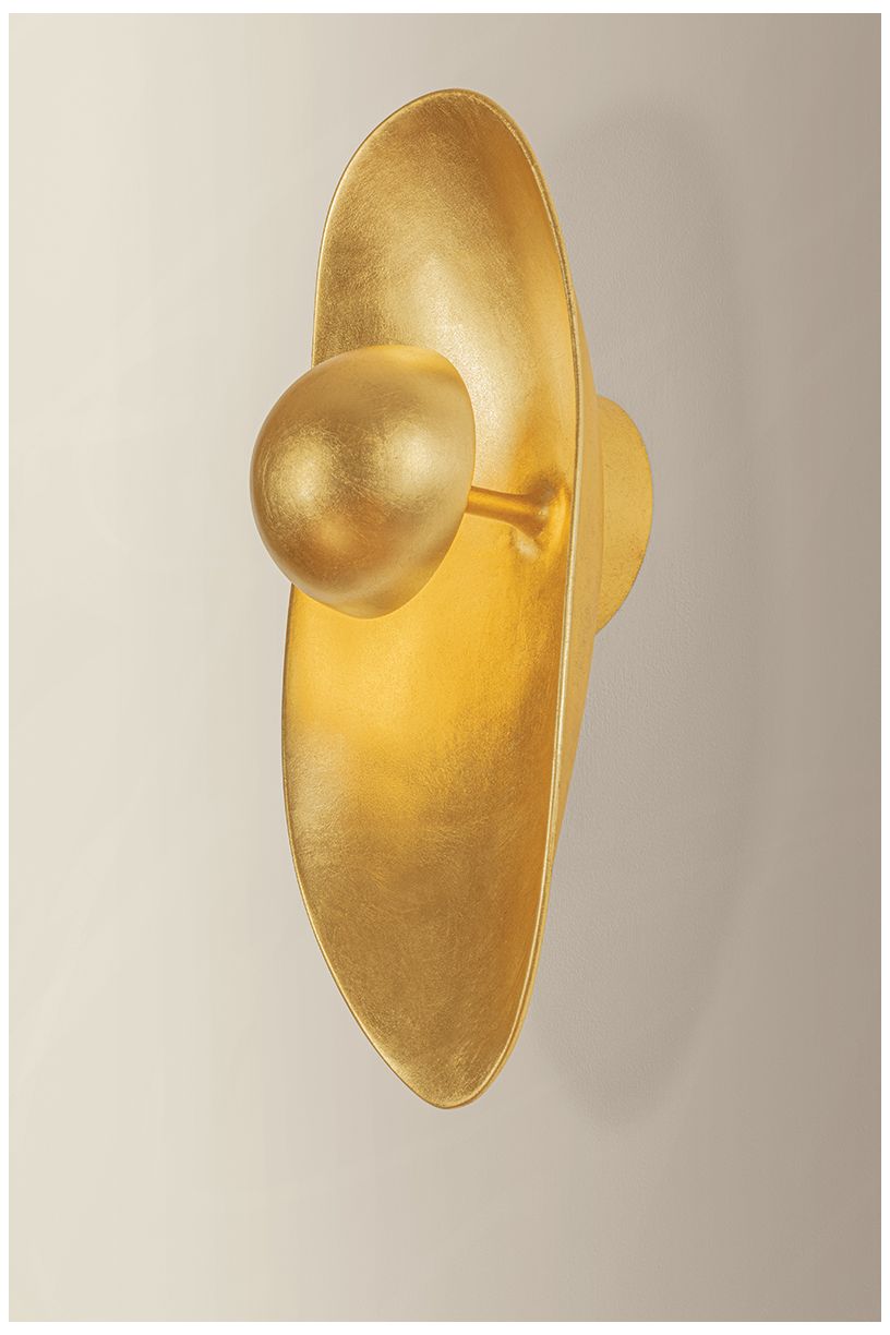 Image 5 Corbett Lighting Meena Wall Sconce Vintage Gold Leaf more views