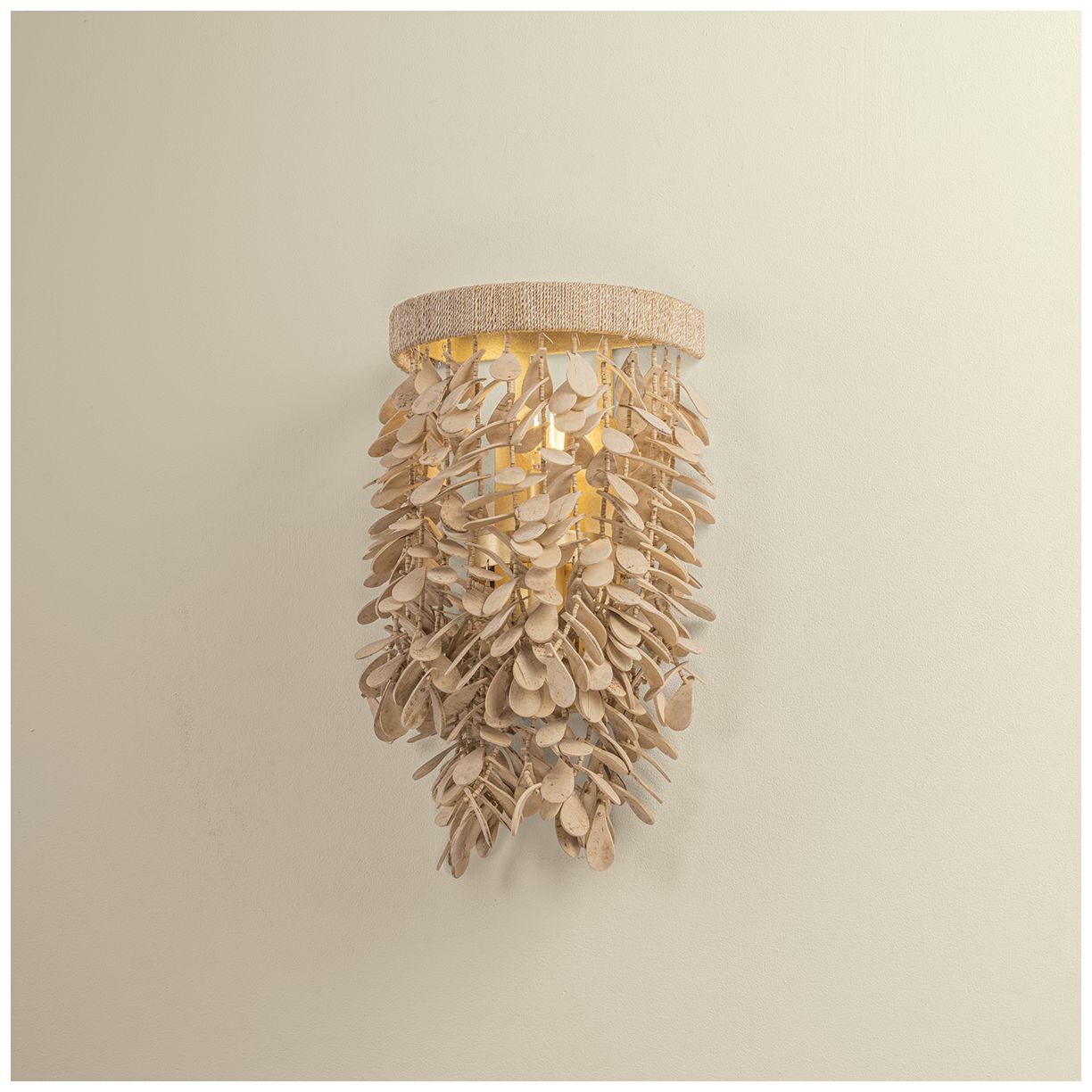 Image 4 Corbett Lighting Naxos Wall Sconce Vintage Gold Leaf more views