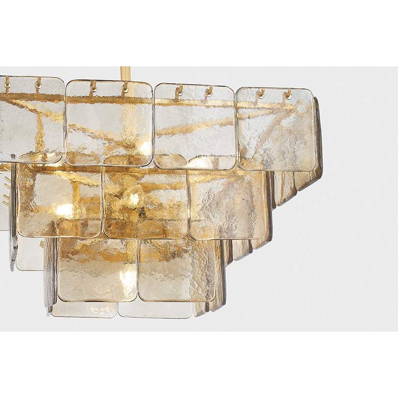 Image 2 Corbett Lighting Regal 24.5" 9 Lt. Vintage Gold Leaf Chandelier more views