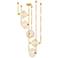Corbett Lighting Solara Chandelier Vintage Polished Brass