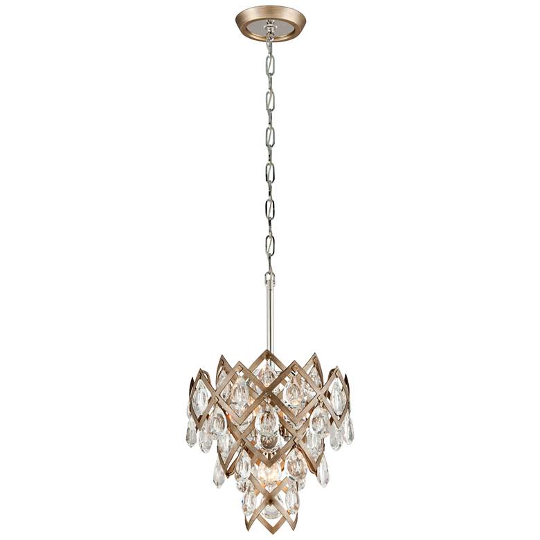 Image 1 Corbett Lighting Tiara 14.75 Inch Pendant Hand Crafted Iron