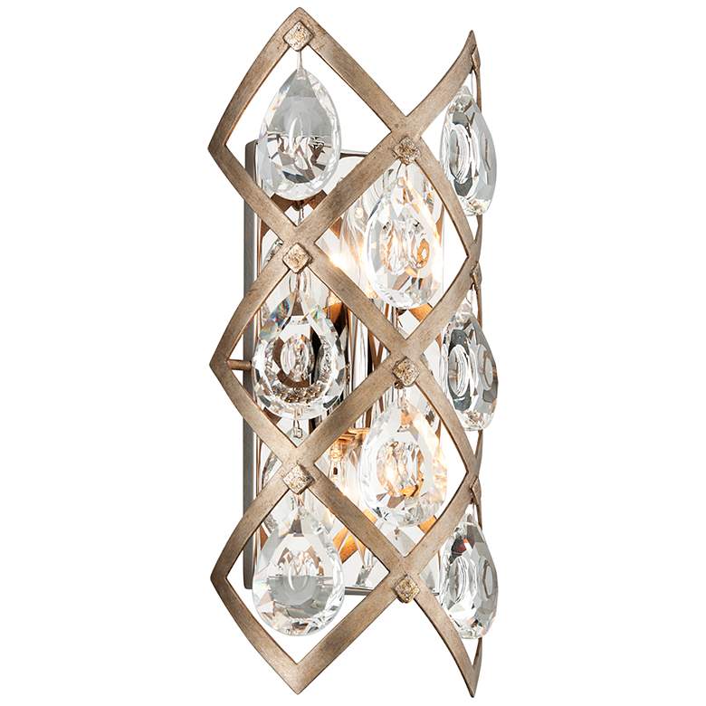 Image 1 Corbett Lighting Tiara 15.5 Inch Wall Sconce Hand-Crafted Iron