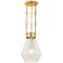 Corbett Lighting Tragus 14" 1 Lt. Vintage Brass Pendant
