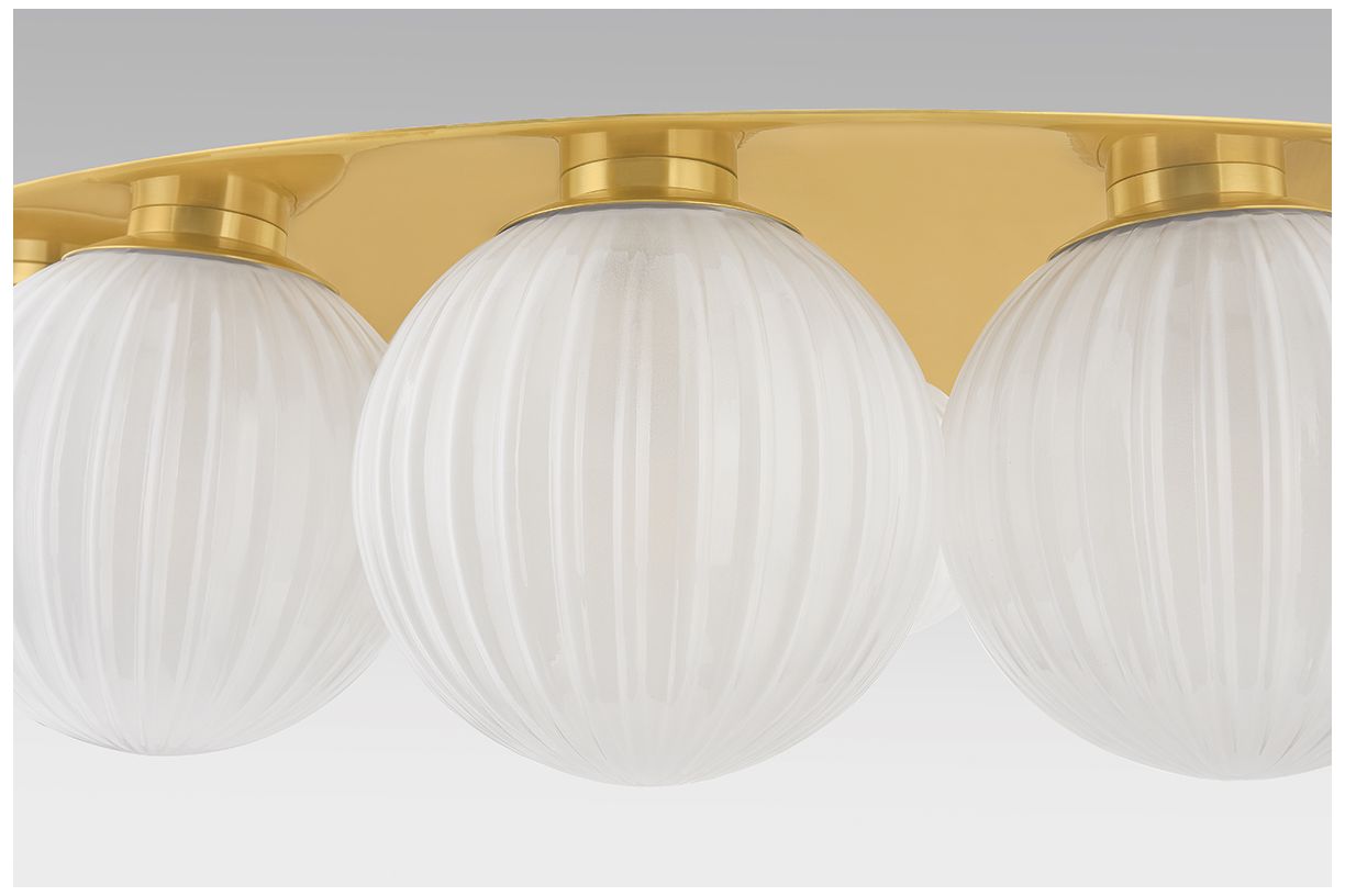 Image 4 Corbett Lighting Vernazza Flush Mount Vintage Polished Brass more views