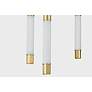 2_Corbett Lighting Zeme 33.75" 6 Lt. Vintage Polished Brass Chandelier more views