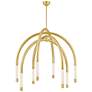 1_Corbett Lighting  Zeme 47.75" 8 Lt. Vintage Polished Brass Chandelier