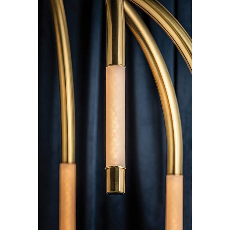 Image 2 Corbett Lighting  Zeme 47.75" 8 Lt. Vintage Polished Brass Chandelier more views