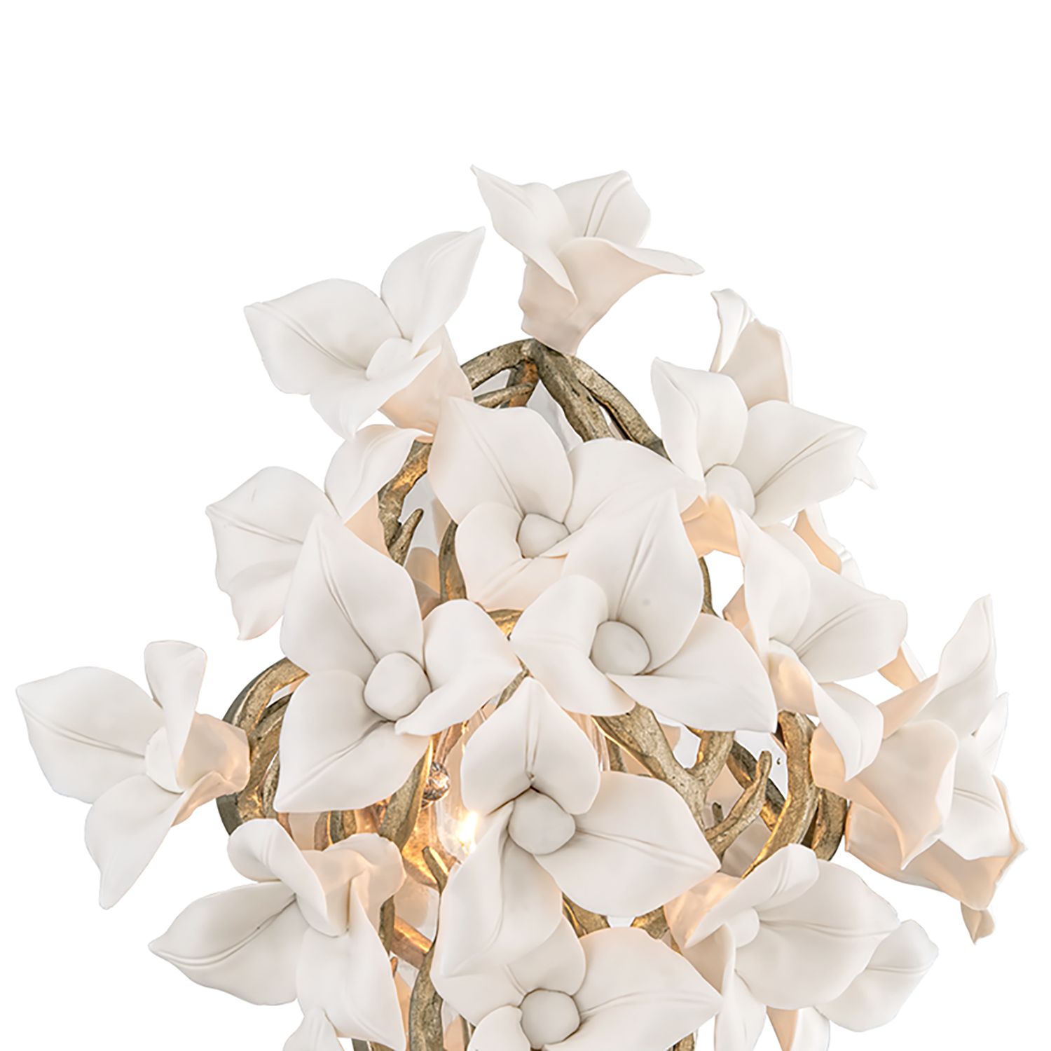 Image 2 Corbett Lily 16" High Enchanted Silver Leaf Wall Sconce more views