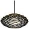 Corbett Luma 40" Wide Textured Black Pendant Light