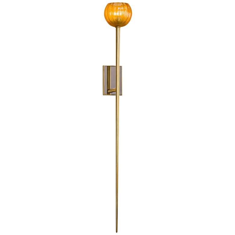 Image 1 Corbett Merlin 51 1/2" High Gold Leaf Wall Sconce