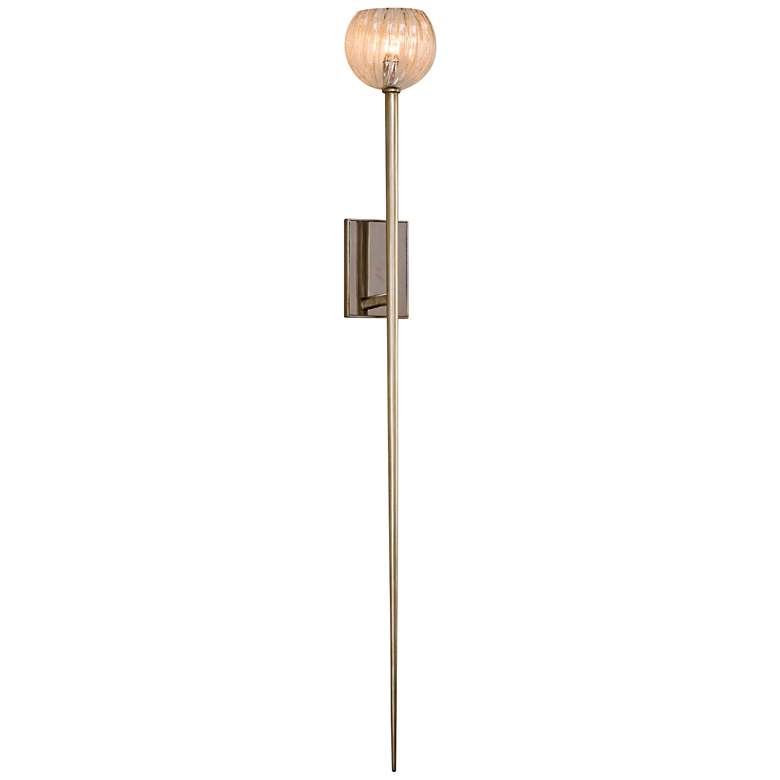 Image 1 Corbett Merlin 51 1/2" High Silver Leaf Wall Sconce