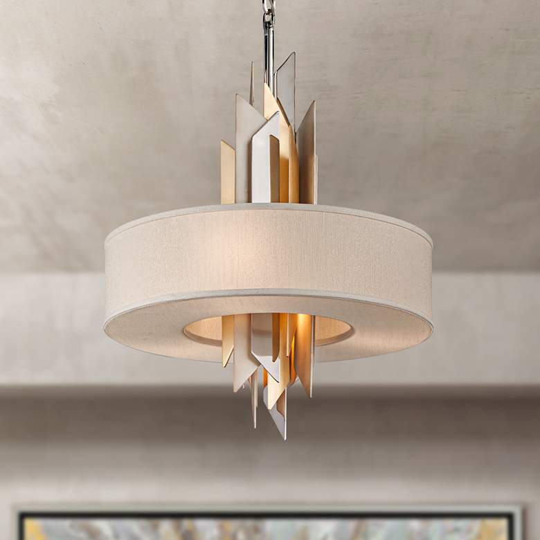 Image 1 Corbett Modernist 20" Wide Stainless Steel Pendant Light