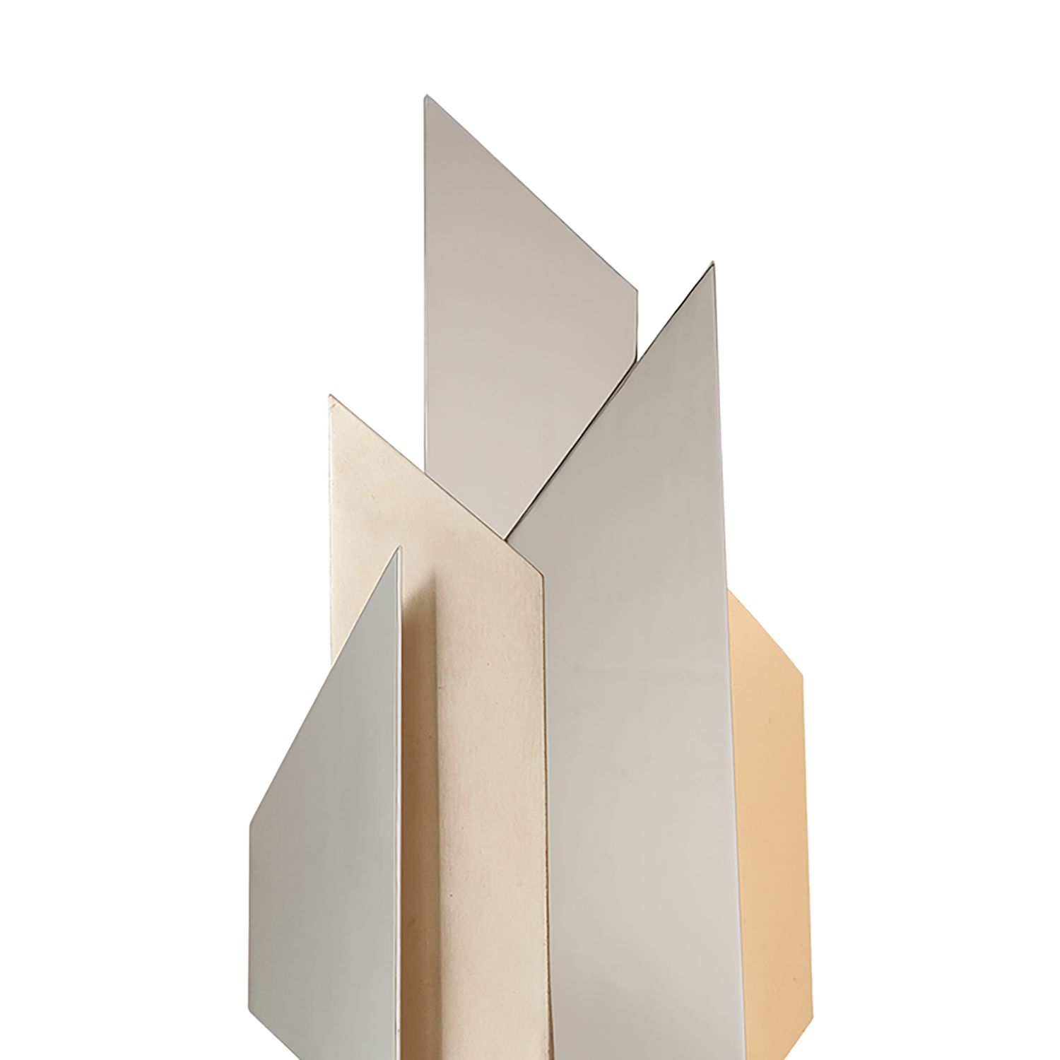 Image 2 Corbett Modernist 30" High Polished Steel Wall Sconce more views