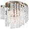 Corbett Mont Blanc 18 1/4"W Modern Silver Leaf Ceiling Light