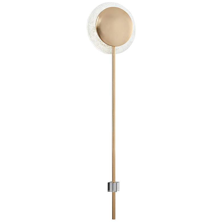 Image 1 Corbett Moscato 41 3/4" High Gold Leaf LED Wall Sconce