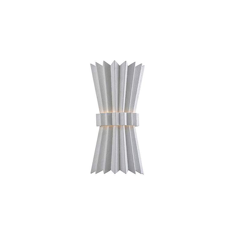 Image 1 Corbett Moxy 15 3/4" High Gesso White 2-Light Wall Sconce