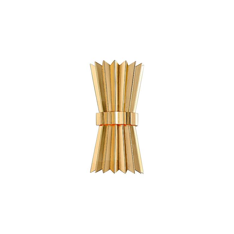 Image 1 Corbett Moxy 15 3/4" High Gold Leaf 2-Light Wall Sconce
