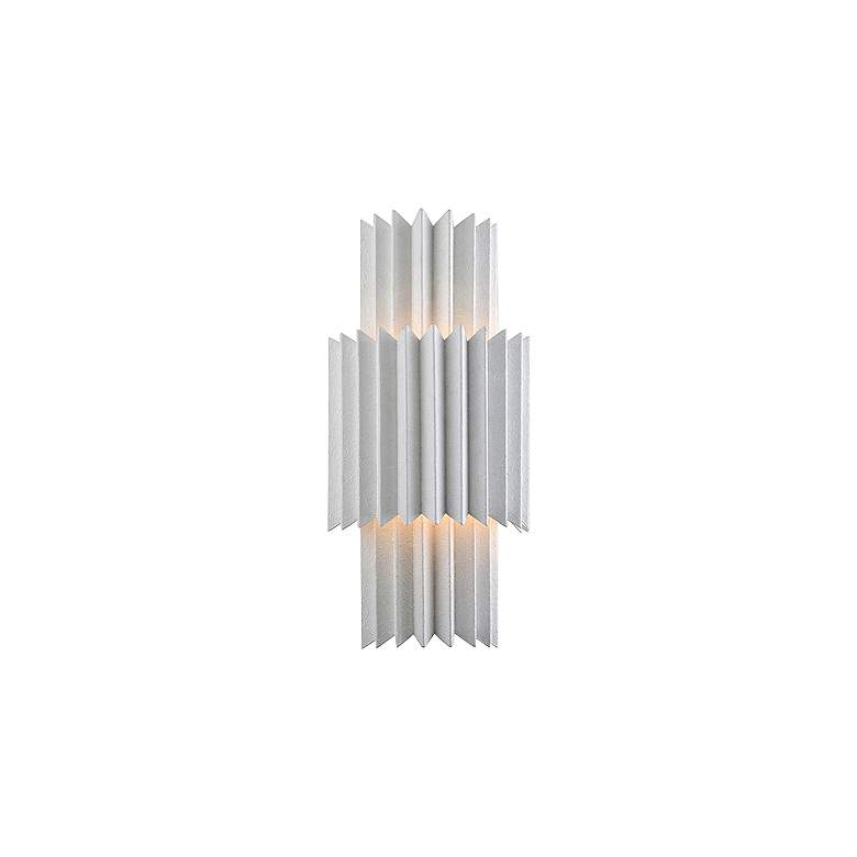 Image 1 Corbett Moxy 19 3/4" High Gesso White 2-Light Wall Sconce