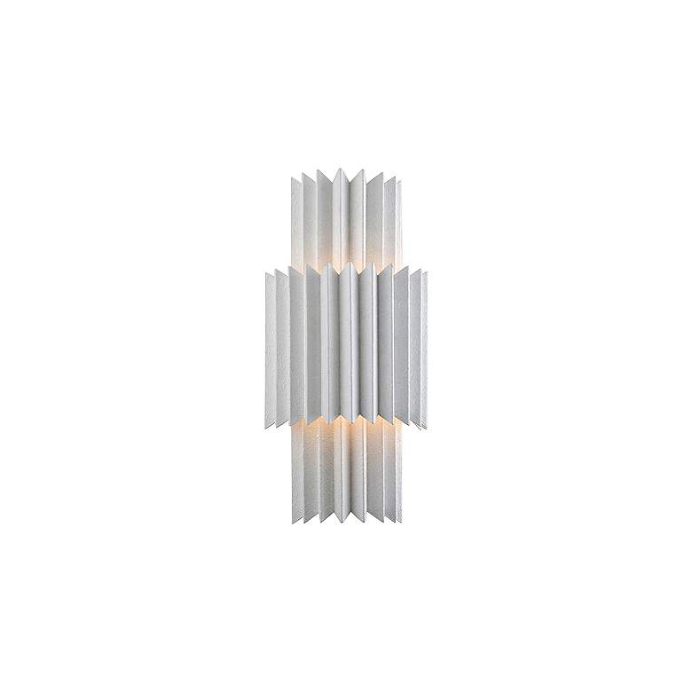 Image 1 Corbett Moxy 19 3/4 inch High Gesso White 2-Light Wall Sconce