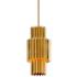 Corbett Moxy 9 1/2" Wide Gold Leaf Mini Pendant Light