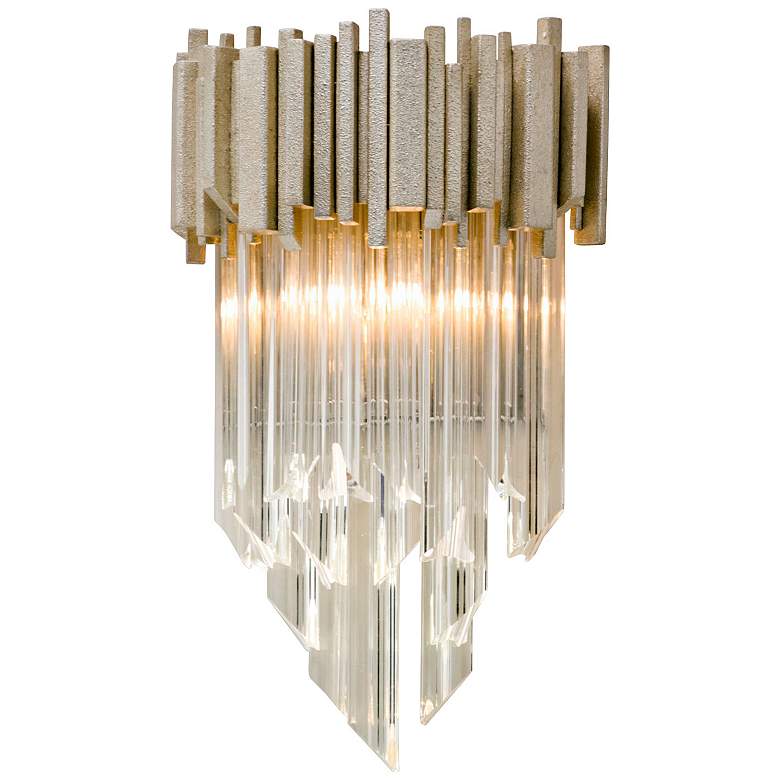 Image 1 Corbett Mystique 15 1/2"H Modern Silver Leaf Wall Sconce